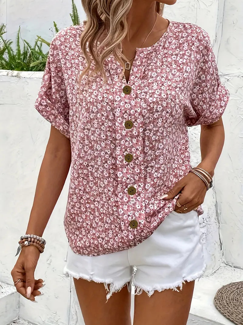 Avira™ - Elegant Sommerlig Blomstret Top