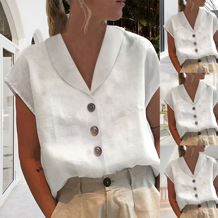 Matilda™ | Chic Blus med Knappar