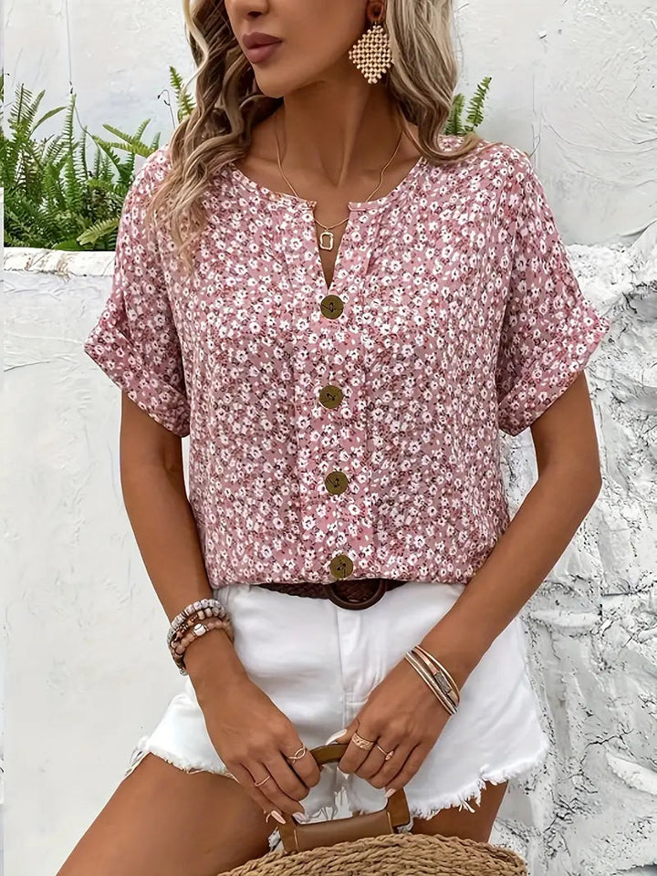 Avira™ - Elegant Sommerlig Blomstret Top
