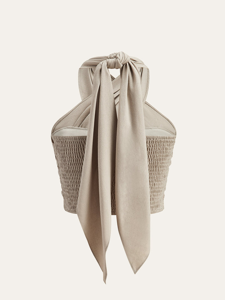 Mélissa™ | Bomull & Linne Beige Topp