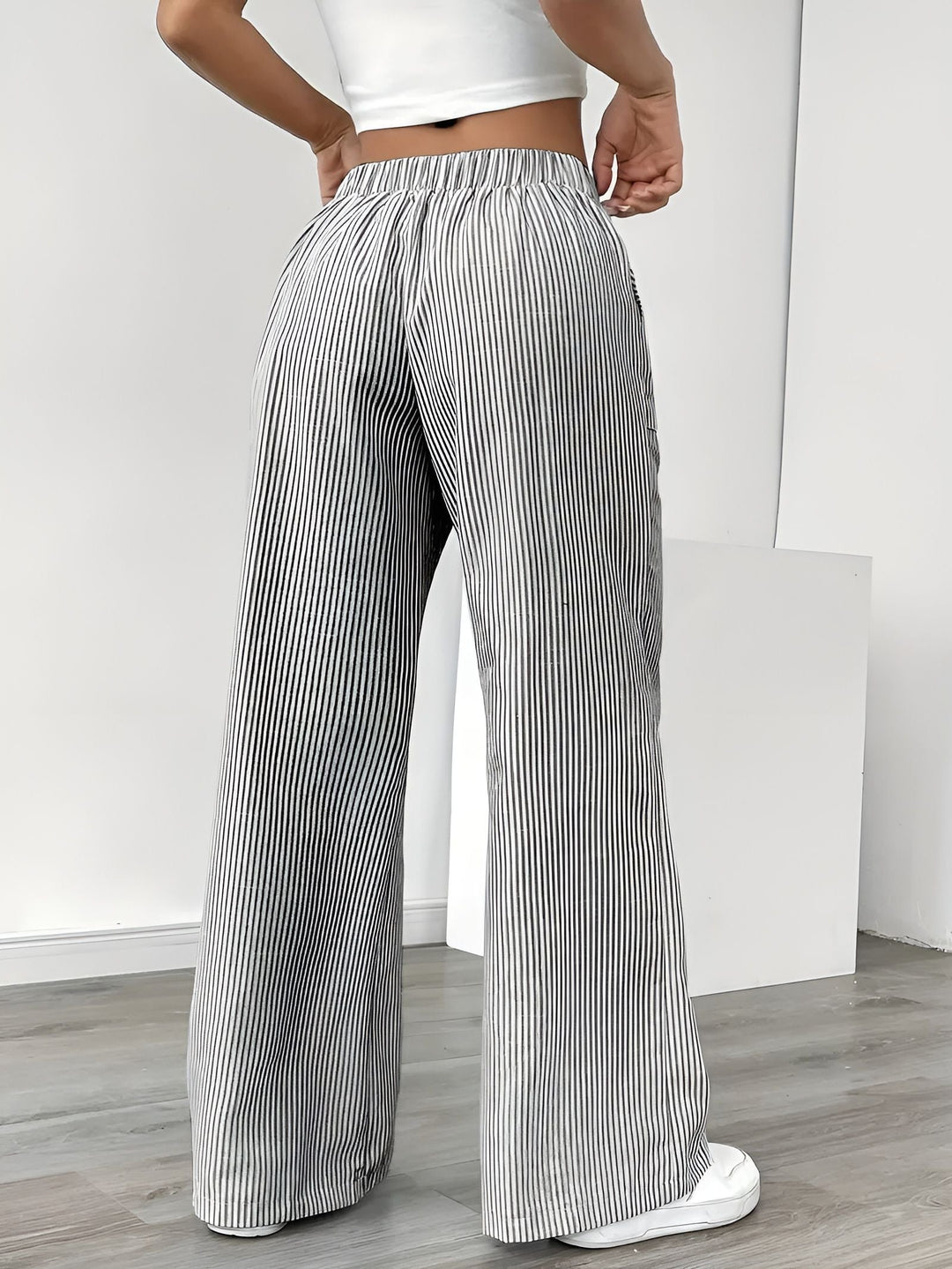 Disa™ | Elegant Randig Byxa