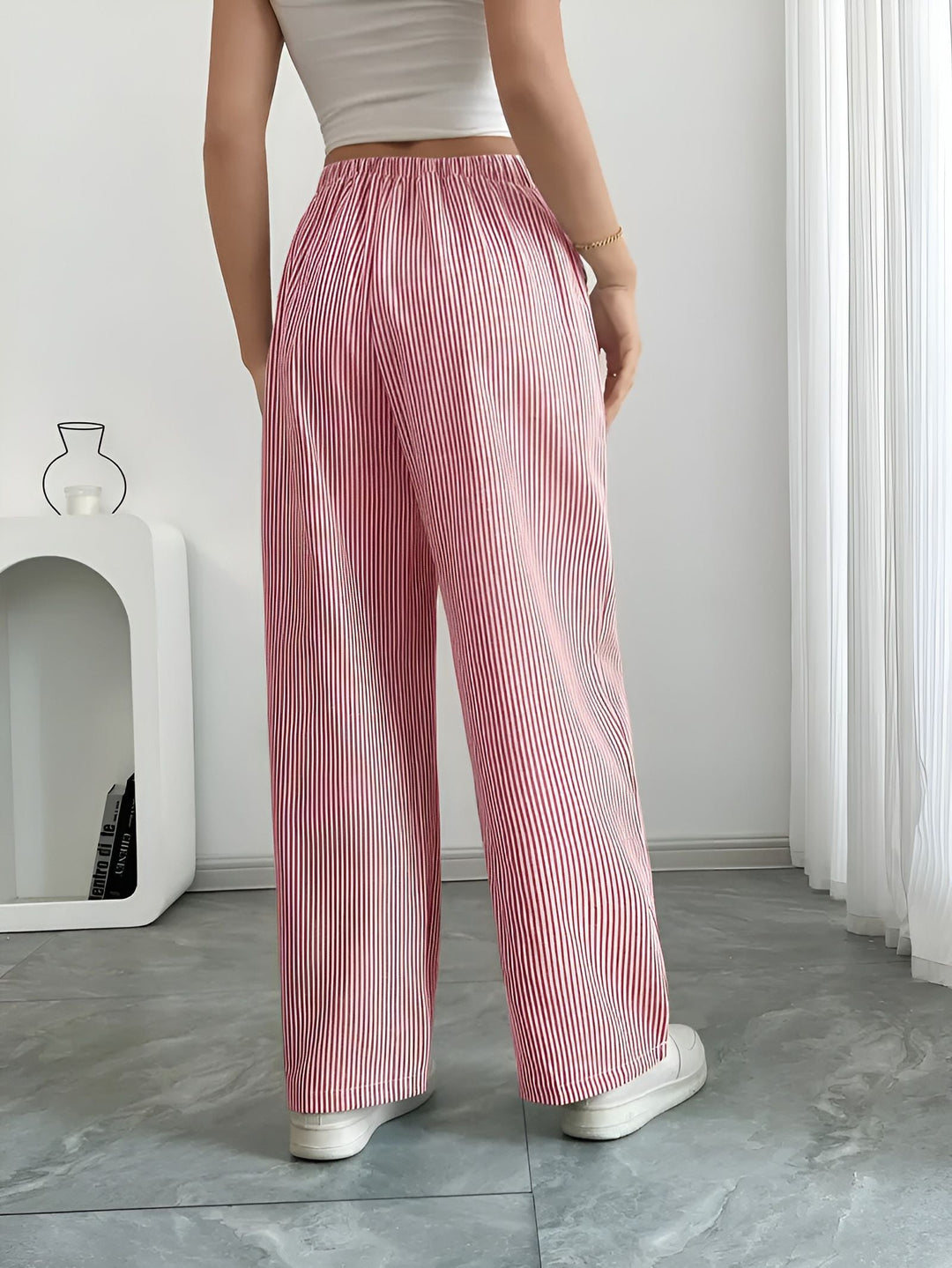 Disa™ | Elegant Randig Byxa
