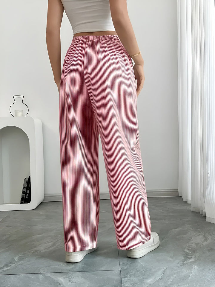 Disa™ | Elegant Randig Byxa