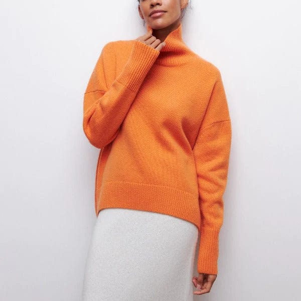 Camilla - Levende rullekravesweater i kashmir