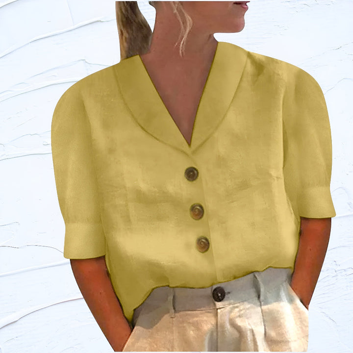 Matilda™ | Chic Blus med Knappar