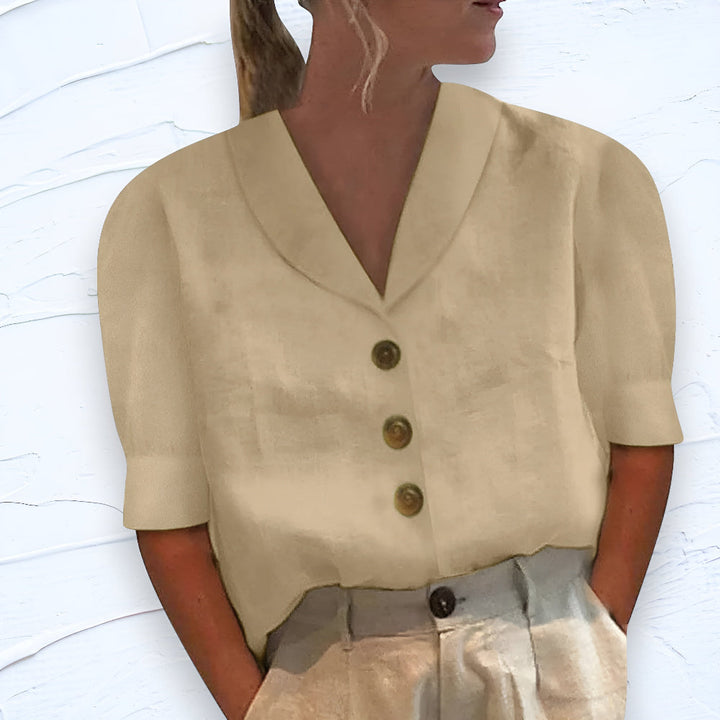 Matilda™ | Chic Blus med Knappar