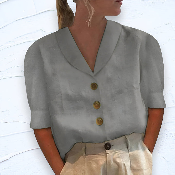Matilda™ | Chic Blus med Knappar