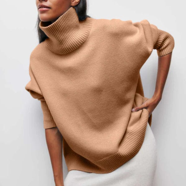Camilla - Levende rullekravesweater i kashmir