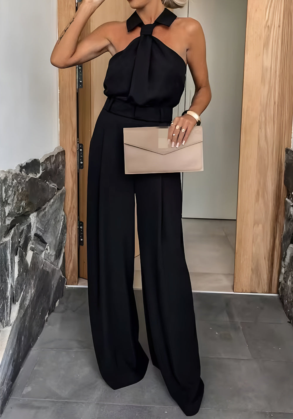 Marit™ | Snygg Jumpsuit med Vida Ben