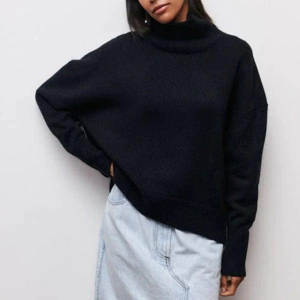 Camilla - Levende rullekravesweater i kashmir