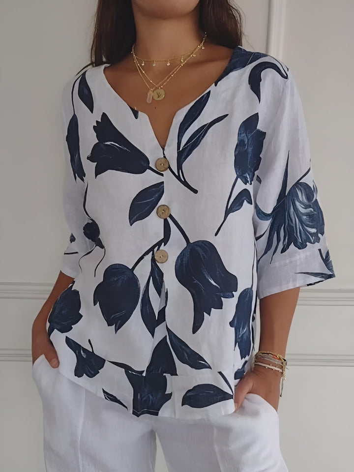 Mari™ | Blommig Blus