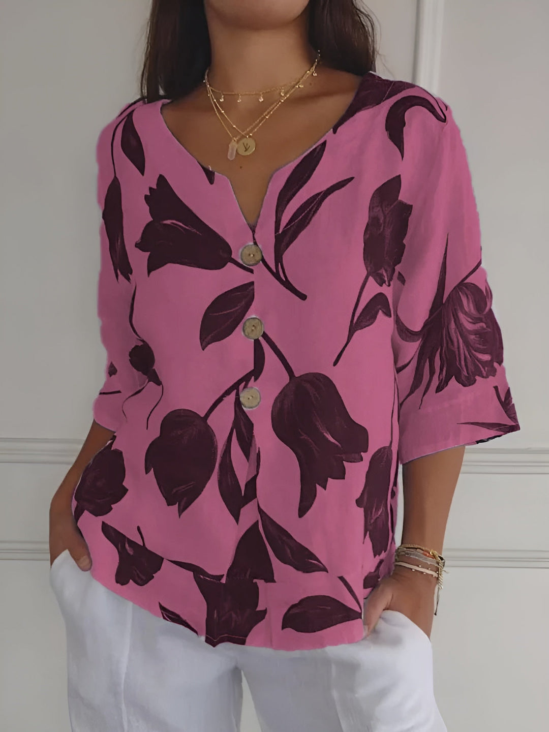 Mari™ | Blommig Blus