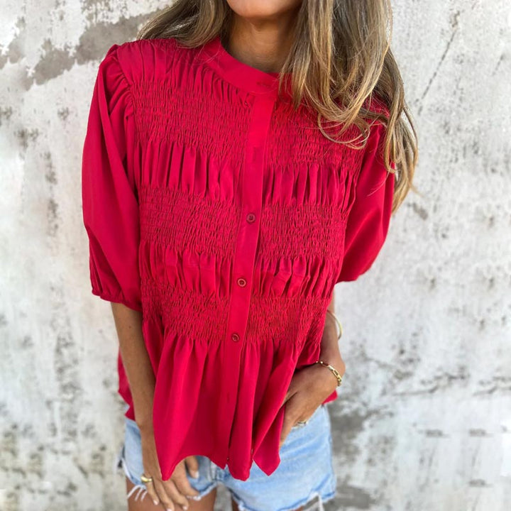 Lyra™ - Smart Bluse i Ibiza-stil