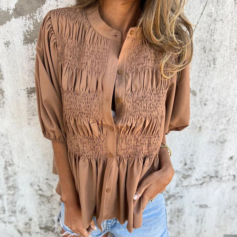 Lyra™ - Smart Bluse i Ibiza-stil
