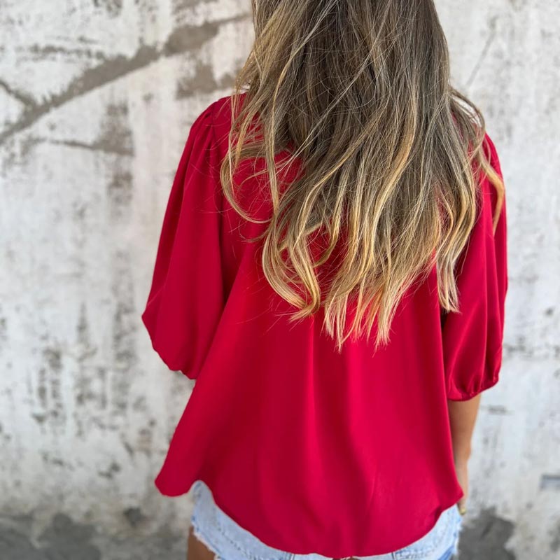 Lyra™ - Smart Bluse i Ibiza-stil