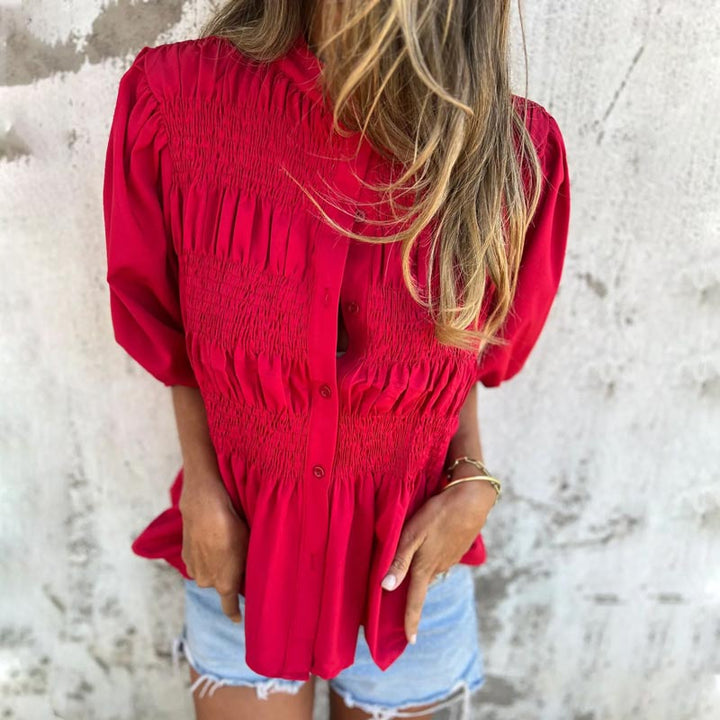 Lyra™ - Smart Bluse i Ibiza-stil